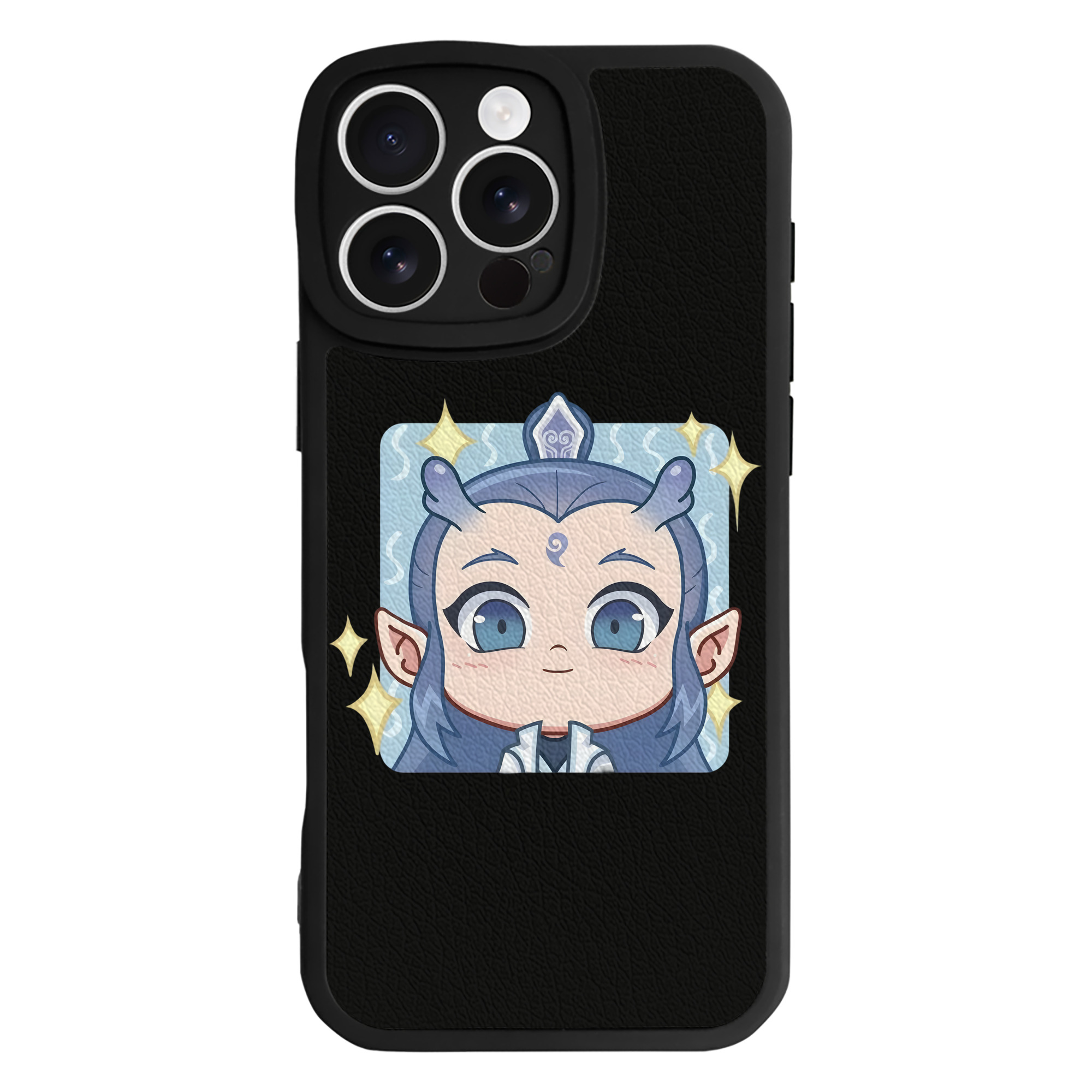 （画像用） Ne Zha 2 ナタ 魔童の大暴れ 【iPhone 16シリーズ対応】シリコンスマホケース（レザー調） 材質：シリコン
